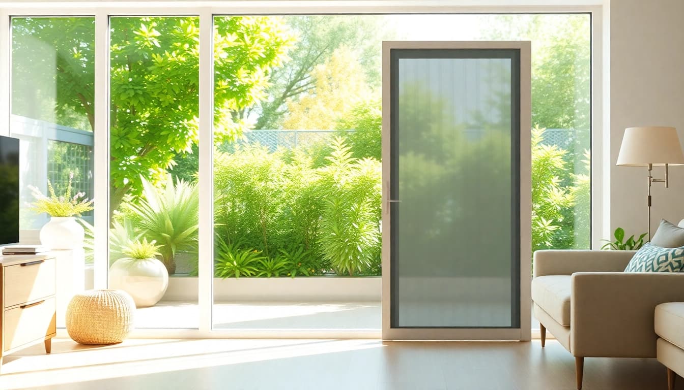 Enhance your space with a stylish fly screen door that offers functionality and elegance.