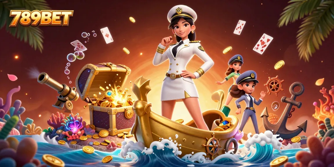 Engage with the vibrant energy of 789BET while exploring a dynamic 3D casino scene.