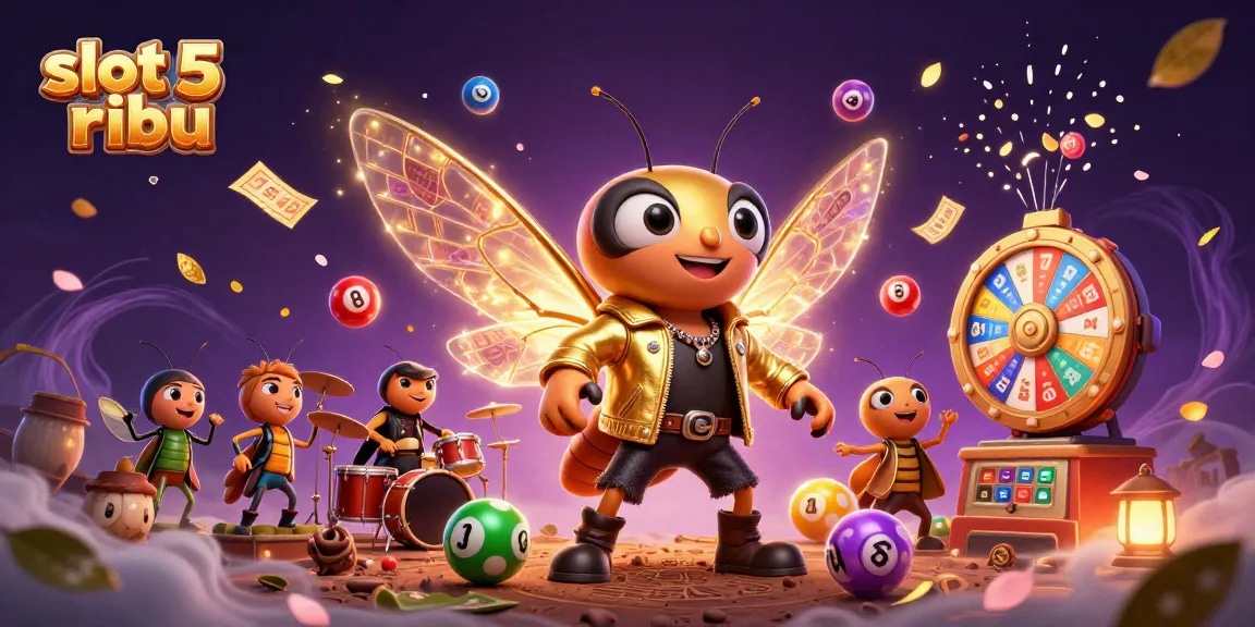 Experience exciting slot 5 ribu gameplay with vibrant lottery elements in an engaging 3D scene.