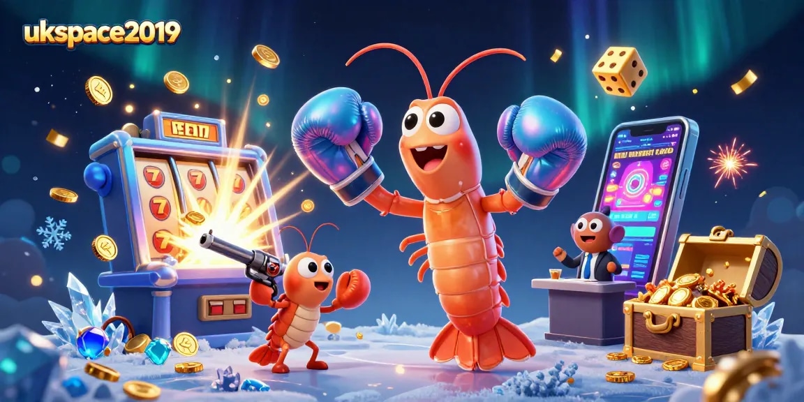 Join the fun at ukspace2019, where vibrant casino action meets 3D shrimp superheroes and jackpot thrills!
