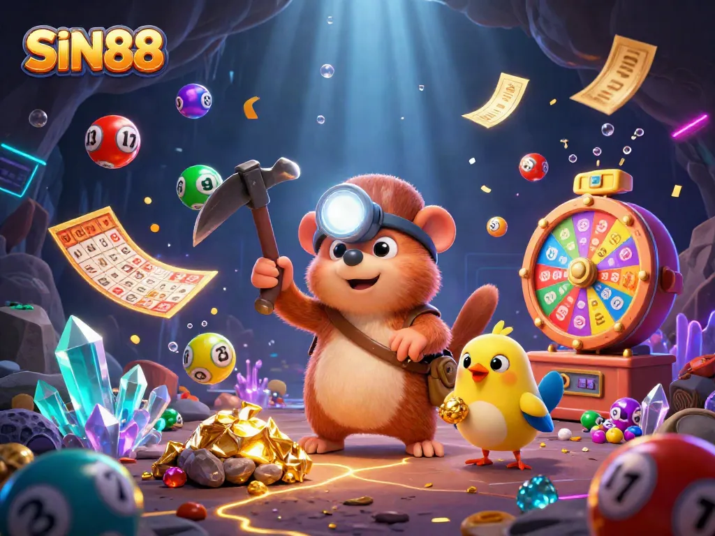 SIN88 players winning big in a vibrant, action-packed 3D casino world filled with excitement.