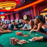 Experience the vibrant casino atmosphere at https://bet888.solutions/ with players enjoying poker and roulette.
