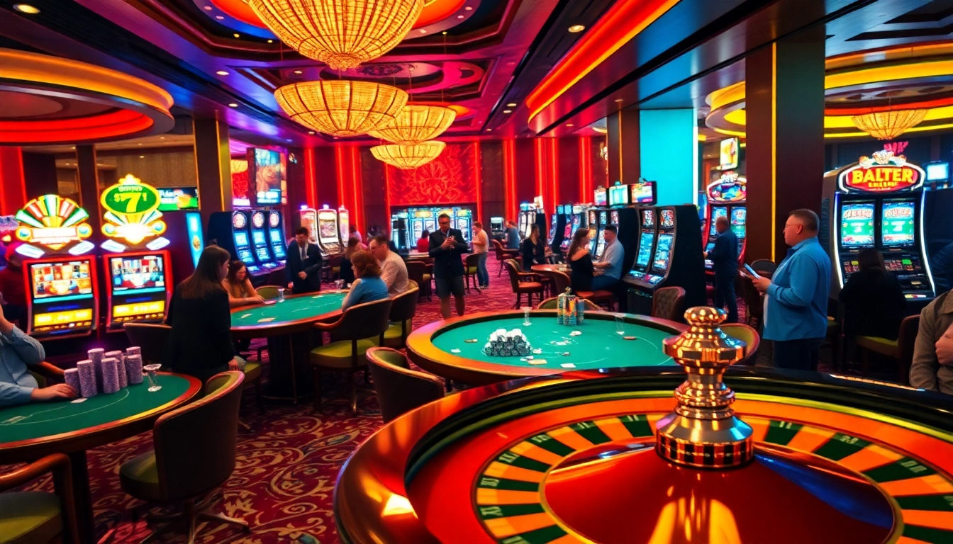 Experience the thrill of winning at https://sbobet102.com/ with vibrant casino tables and players enjoying games of chance.