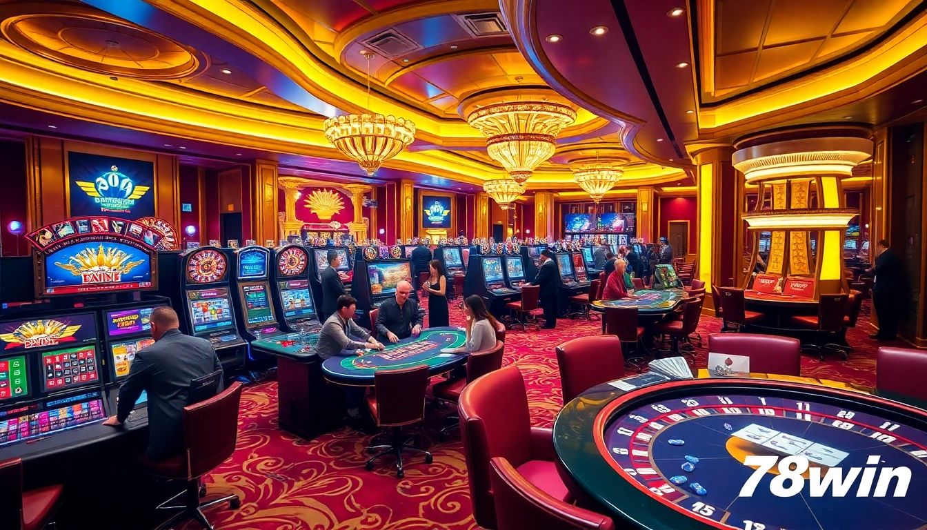 Experience the thrill of 78win casino with engaging gameplay at blackjack and roulette tables.
