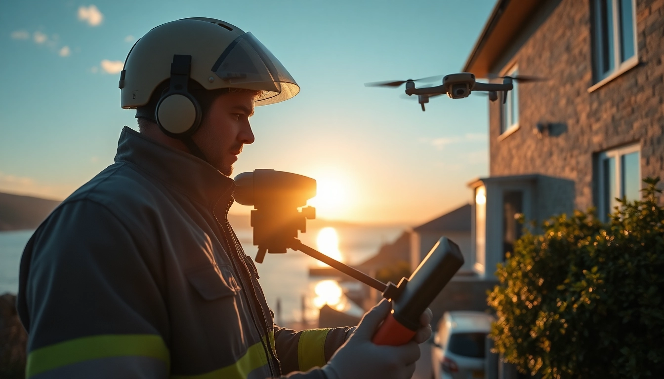 Discover Leak Detection Cornwall solutions with a technician using advanced acoustic tools.