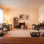 Engaging in depression treatment with a compassionate therapist and a therapy dog in a calming space
