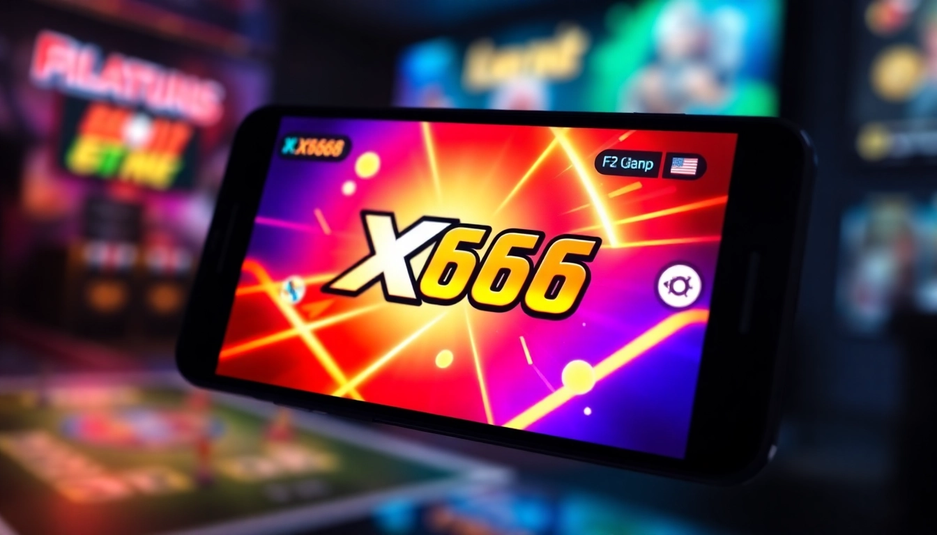 X666 game app interface showcasing engaging gameplay and vibrant graphics on a smartphone.