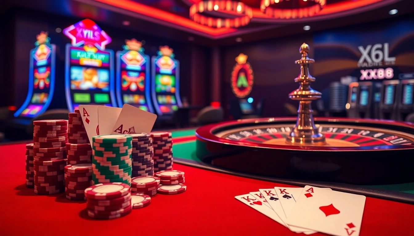 Players enjoying a thrilling game at the XX88 casino table with vibrant colors and rich visuals.