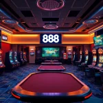 Experience 888new's thrilling online gambling interface with vibrant games and user-friendly design.
