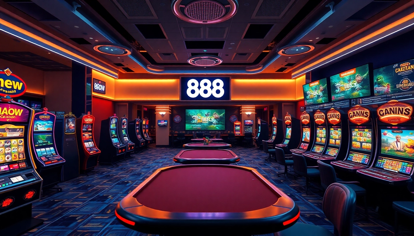 Experience 888new's thrilling online gambling interface with vibrant games and user-friendly design.