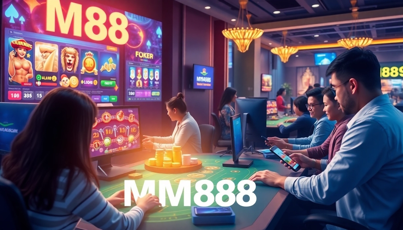 Exciting online gaming scene featuring MM88 sa com's vibrant interface and diverse players.