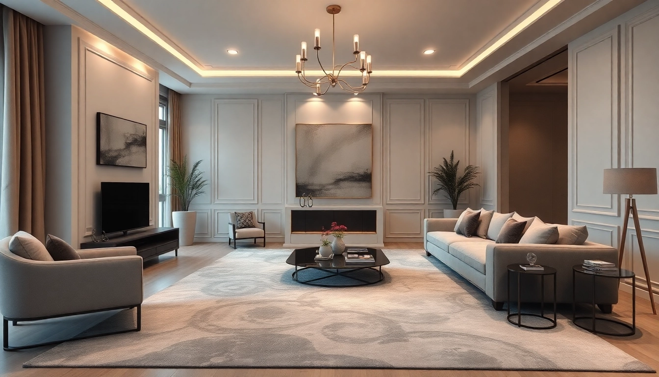 Showcase Tappeti a Milano elevating a stylish living space with refined textures and tones.