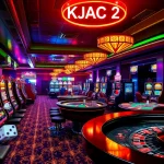 KJC AC 2 invites you to experience the excitement of rolling dice and winning at poker tables in a bustling casino.