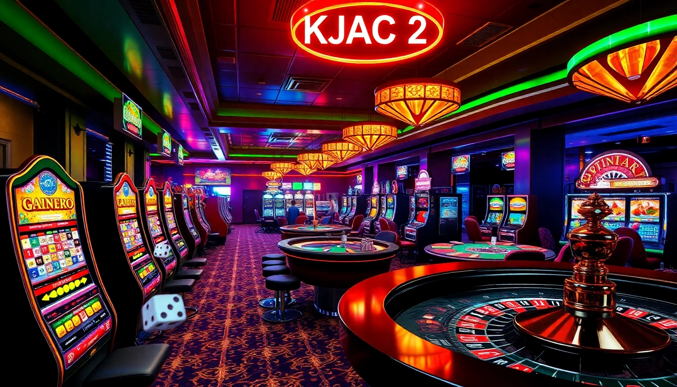 KJC AC 2 invites you to experience the excitement of rolling dice and winning at poker tables in a bustling casino.