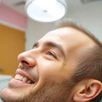 Showcase of カミノクリニック 植毛 口コミ results in a bright clinic environment, highlighting patient satisfaction.