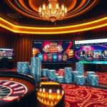 Engage with top online gambling experiences at https://mm88.how/ with vibrant casino visuals featuring roulette and poker.