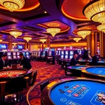 Experience the excitement of gameplay at ta88 club with vibrant casino tables and slot machines.