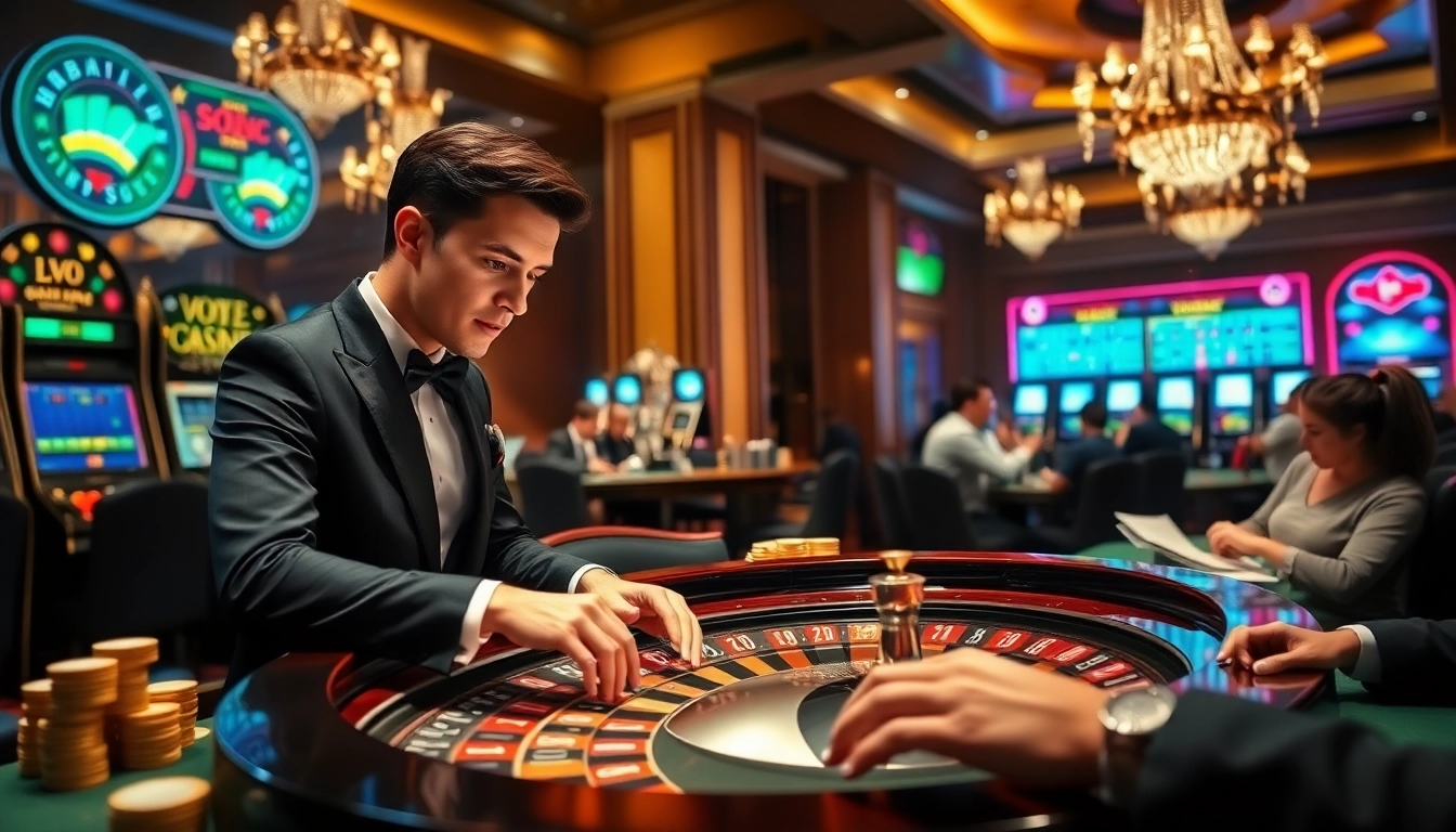 Engaging with the 'đăng nhập vipwin' feature at a luxurious online casino game.