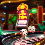 Engaged gamblers enjoying a vibrant casino scene at https://abc8.lol/, featuring poker chips, cards, and slot machines.