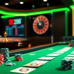 Engaged gamblers at Nhà cái GK88's elegant gaming table showcasing a thrilling poker atmosphere.