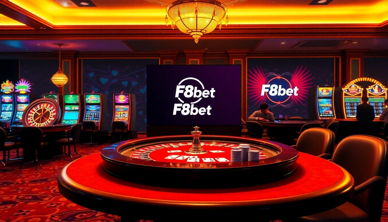 Experience high-stakes gambling at F8bet.com with vibrant casino visuals and exciting gameplay.
