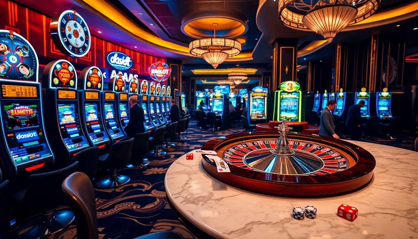 Experience the excitement of doaslot with vibrant slot machines and engaging table games.