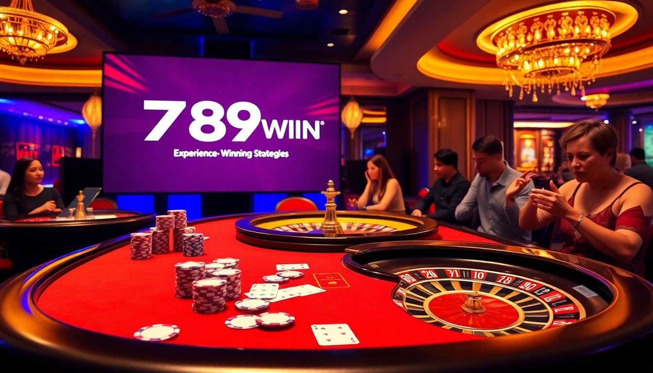 Join the excitement at https://789win.apartments/, featuring a luxury poker table in a vibrant casino.