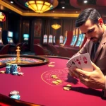 Experience high-stakes gameplay at kkwin's luxurious casino with poker and roulette tables.