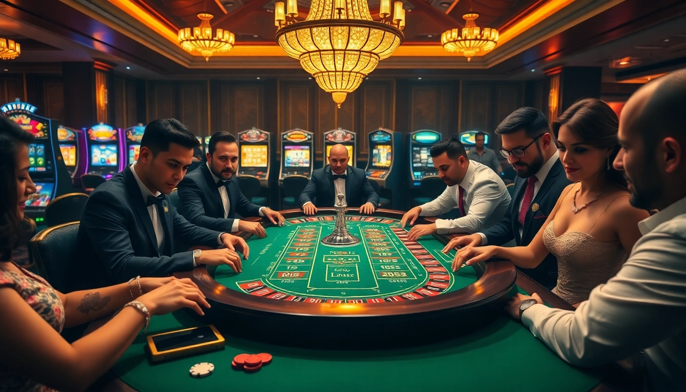 Players enjoying a thrilling game at the LU88 online casino, showcasing excitement and engagement on https://lu88.us.org/.
