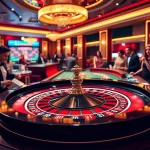Exciting gameplay at https://11win.best/ showcasing blackjack and roulette in a glamorous casino atmosphere.