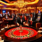 Players enjoying roulette and poker games at 99OK casino.