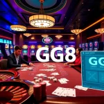 Experience high-stakes excitement at GG88's luxurious poker and casino table scene.