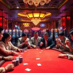 Experience the thrill of Jun 88 as players engage in lively poker action at a luxurious casino.