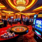 Engaging scene of players enjoying casino games, highlighting the excitement of 888NEW.