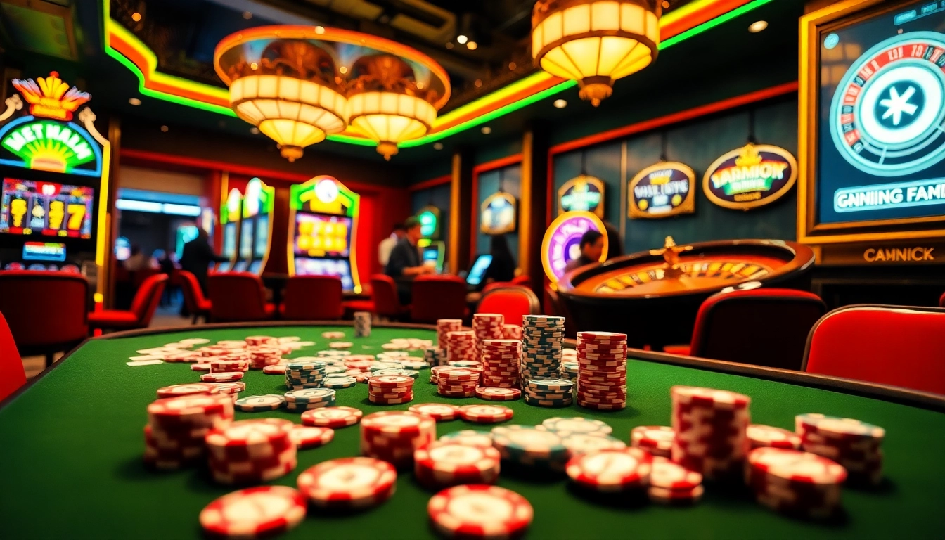 Experience the thrill of betting with 7m cn at a vibrant casino table.