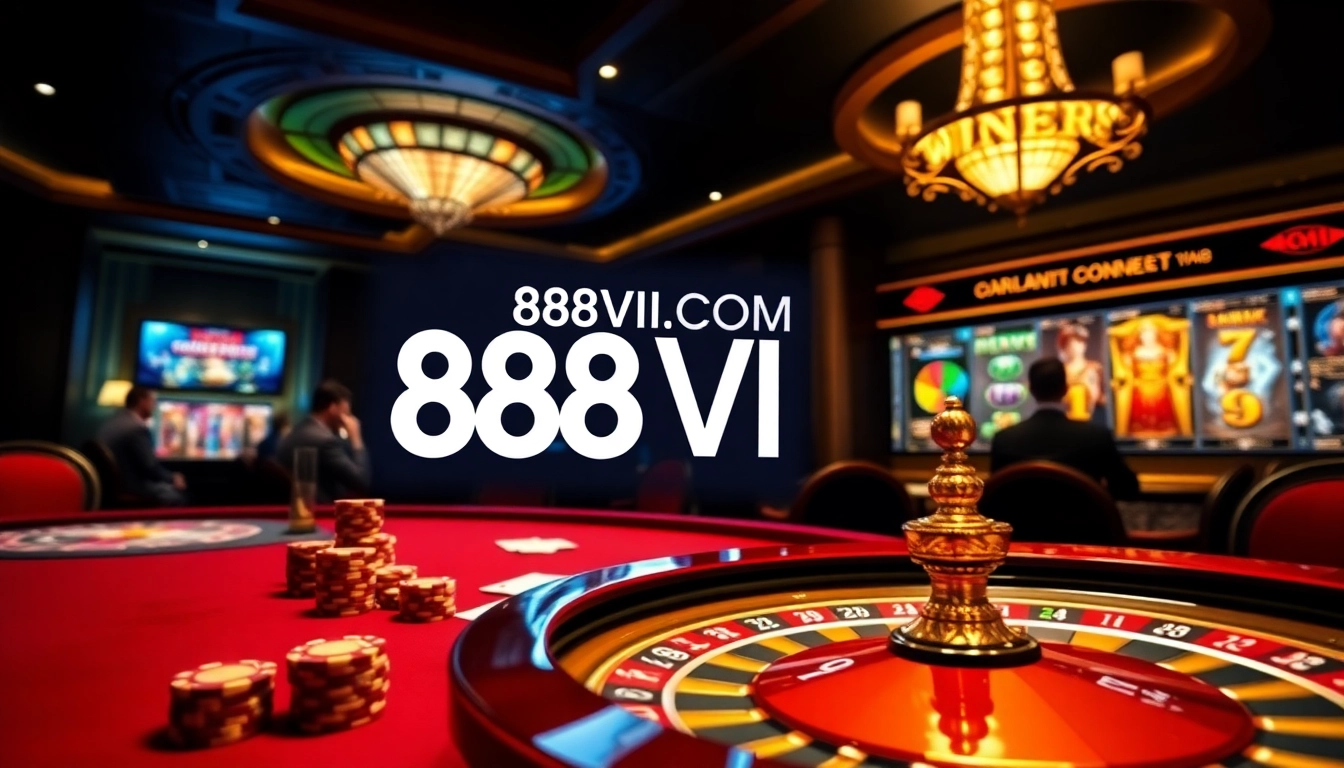 Experience the excitement of 888VI.COM with players engaging in thrilling casino games.