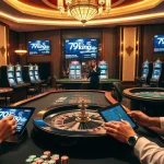 Experience the excitement of 79king.com with luxurious casino tables, vibrant poker chips, and engaging gameplay.