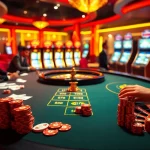 Experience the thrill of S8 at a luxurious casino table with vibrant colors and high-stakes excitement.