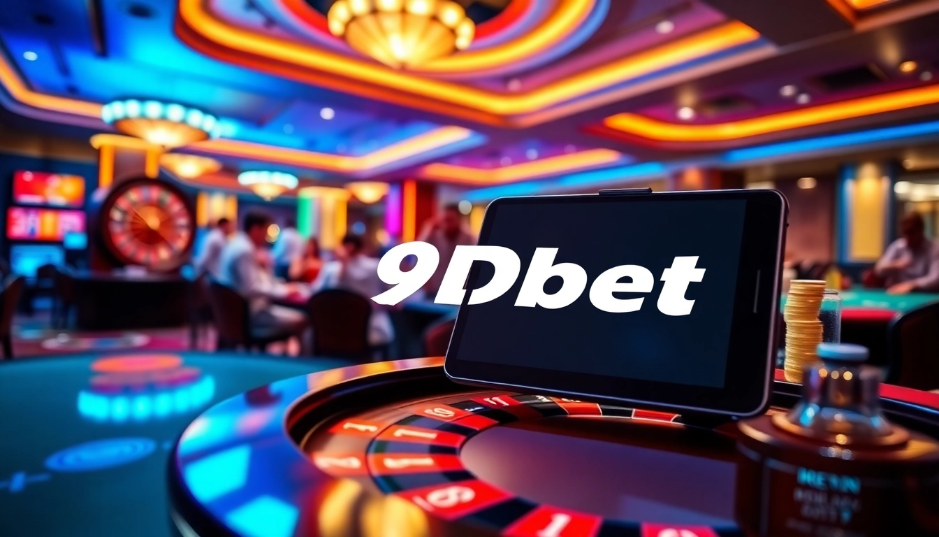 Experience the thrill of gambling with the 9Dbet Download interface and casino elements.