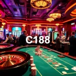 Engaged players at C168 casino table strategizing for a winning hand.