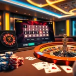 Engaging with the LC88 online casino experience featuring roulette and poker elements.