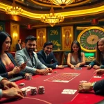 Engage in the electrifying atmosphere of OKFUN đăng Ký with thrilling poker games and vibrant casino decor.