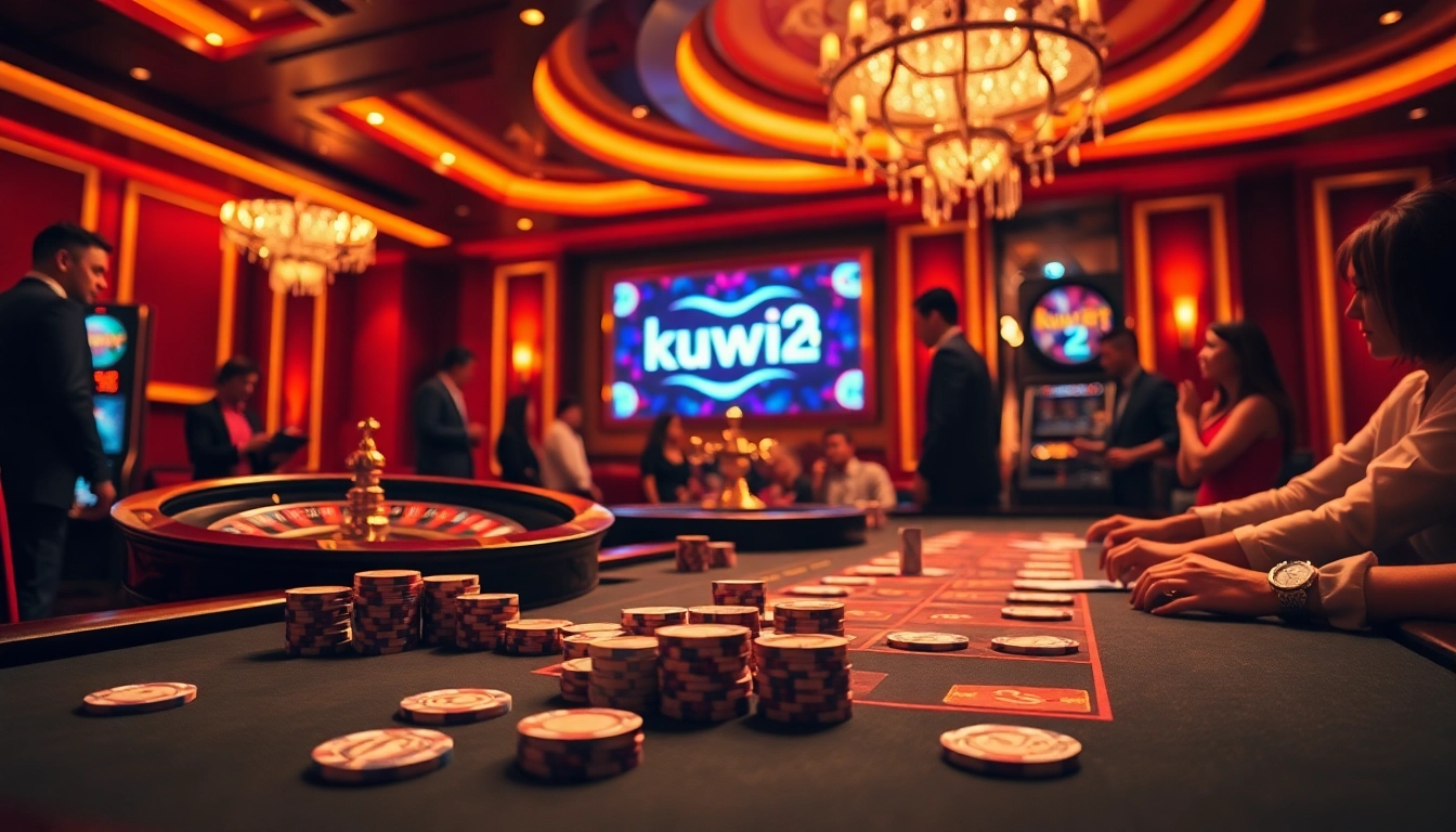 Experience thrilling gameplay at kuwin 2 with live dealer action at the casino.