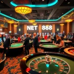 Experience the thrill of gambling at NET88 with dynamic casino tables and lively players.