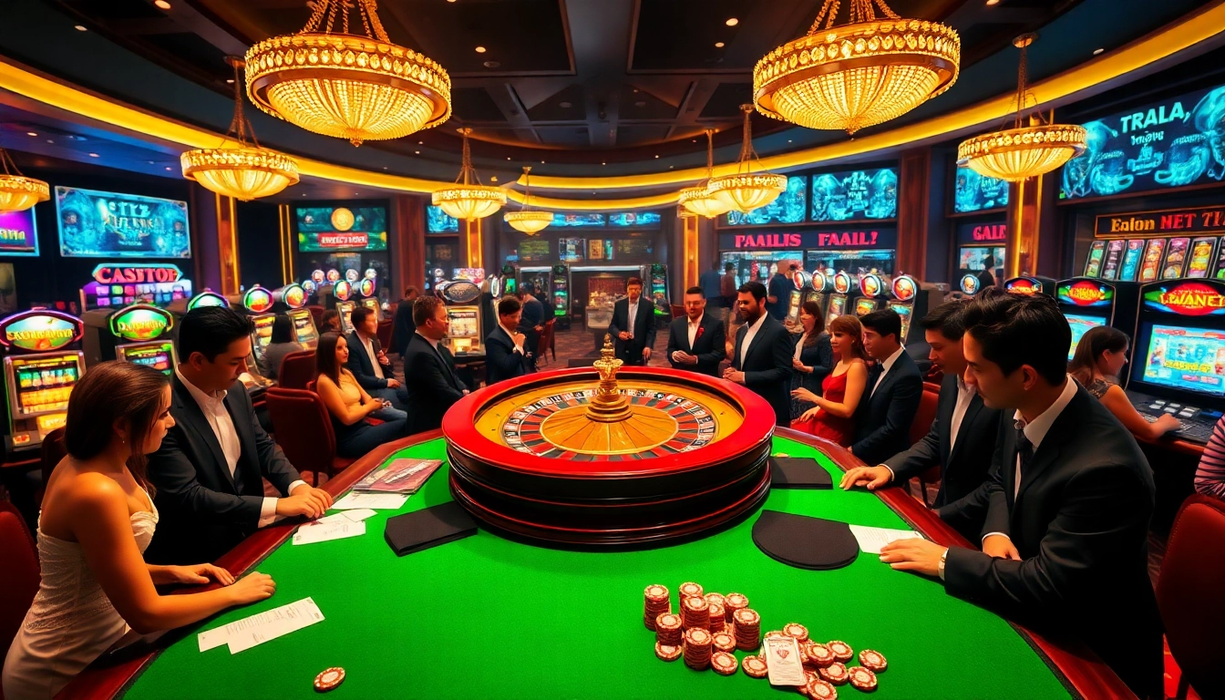 Experience the thrill of gambling at https://rr88csn.com/ with elegant casino players at a vibrant roulette wheel.