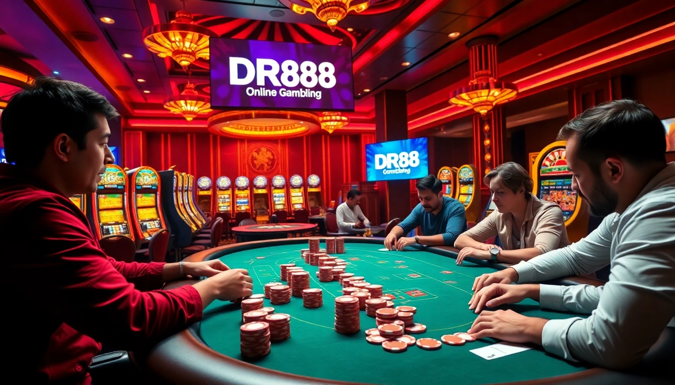 Experience the thrill of winning at DR88's vibrant online casino environment with engaging games and luxury.