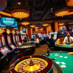 Players enjoying a vibrant casino atmosphere at https://xx88.pizza/, engaging in poker and slot games.