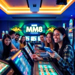 Exciting online gaming experience at https://mm88.agency/ with diverse players enjoying casino games and sports betting.