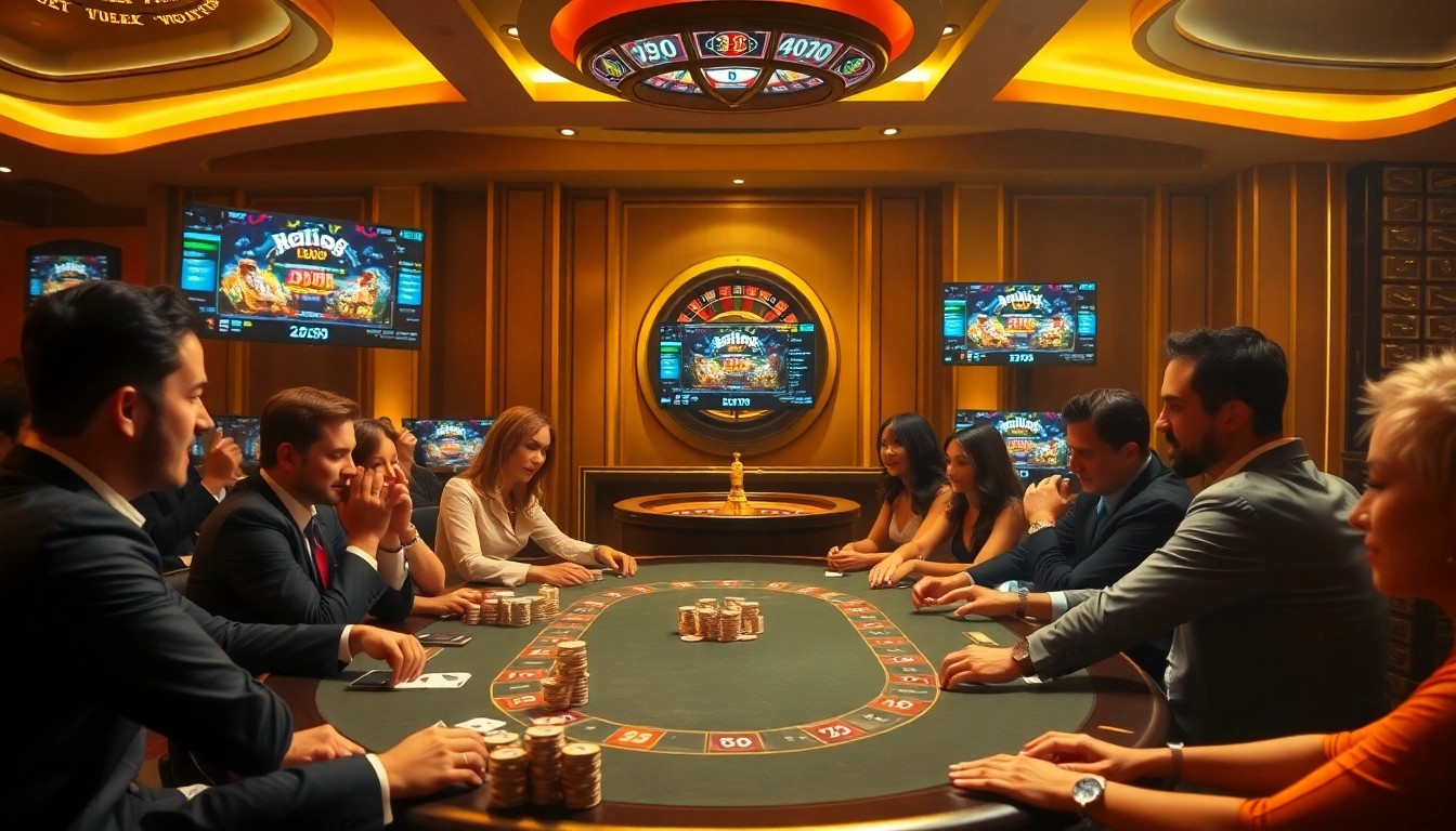 Experience the excitement of Hello88 with thrilling poker and roulette games in a luxurious casino.