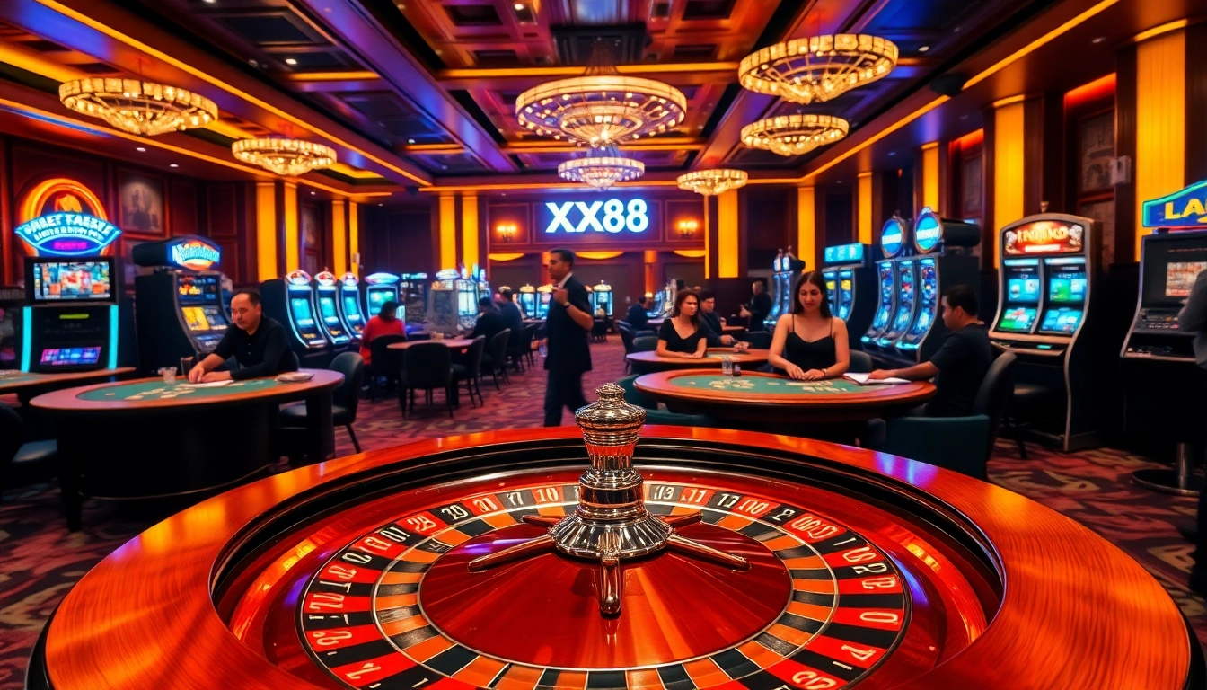 Experience the thrill of winning at https://xx88.promo/ in a vibrant casino atmosphere.
